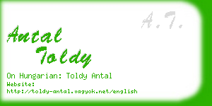 antal toldy business card